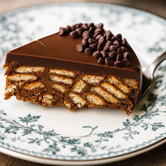 No-Bake Chocolate Biscuit Fudge Slice