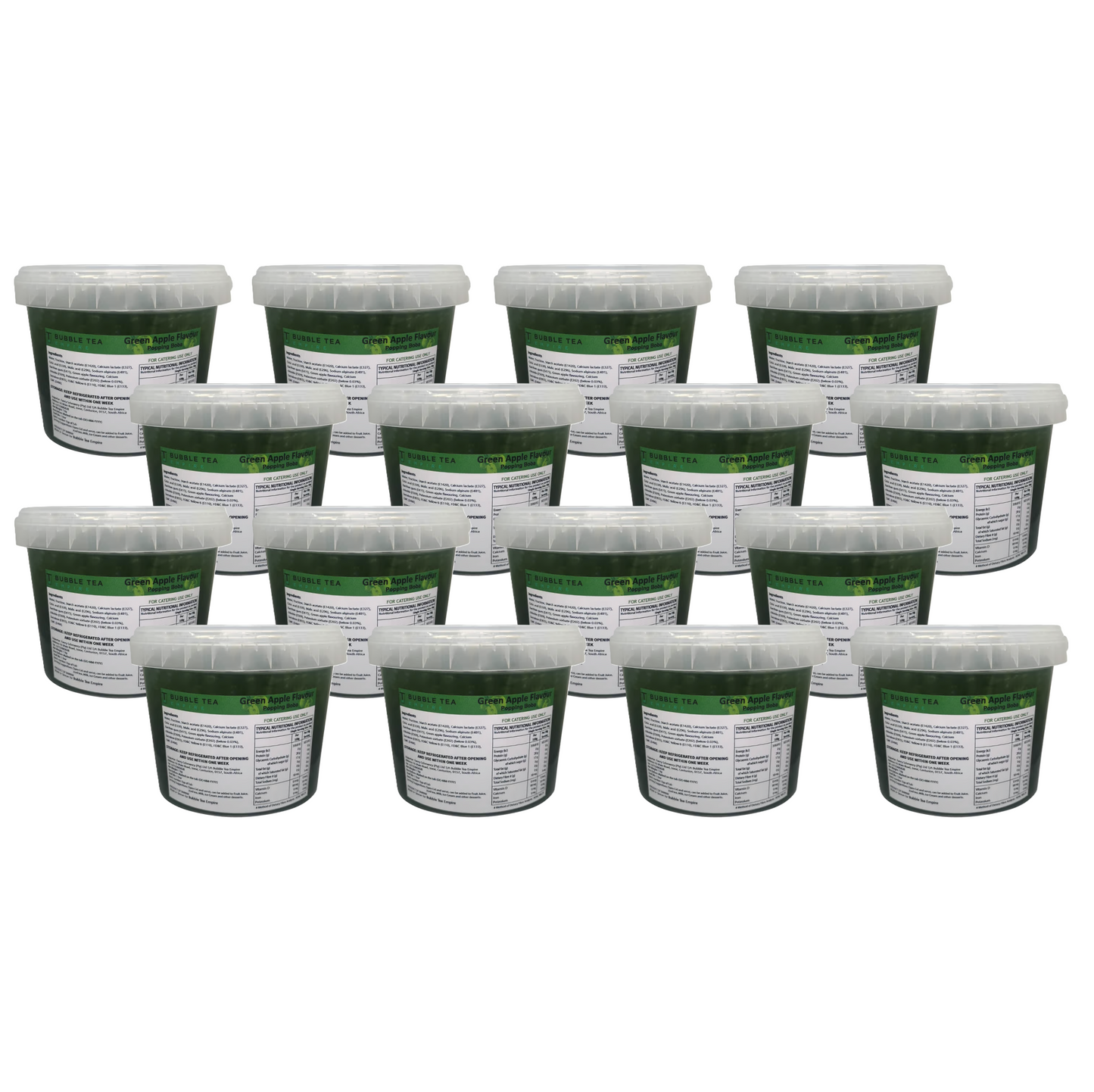 Wholesale Green Apple Bubble Tea/ Popping Boba Tea