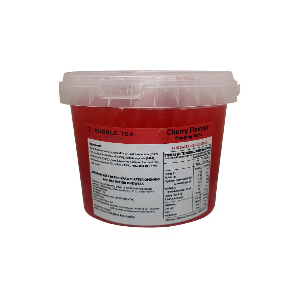 Wholesale Bubble Tea/ Popping Boba Tea - Cherry Flavour