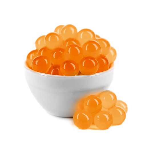 Mango Bubble Tea/ Popping Boba Tea