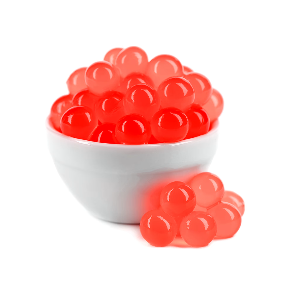 Strawberry Bubble Tea/ Popping Boba Tea - Wholesale
