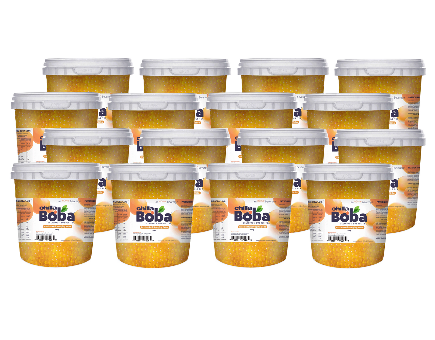 Wholesale Passionfruit Bubble Tea/ Popping Boba Tea