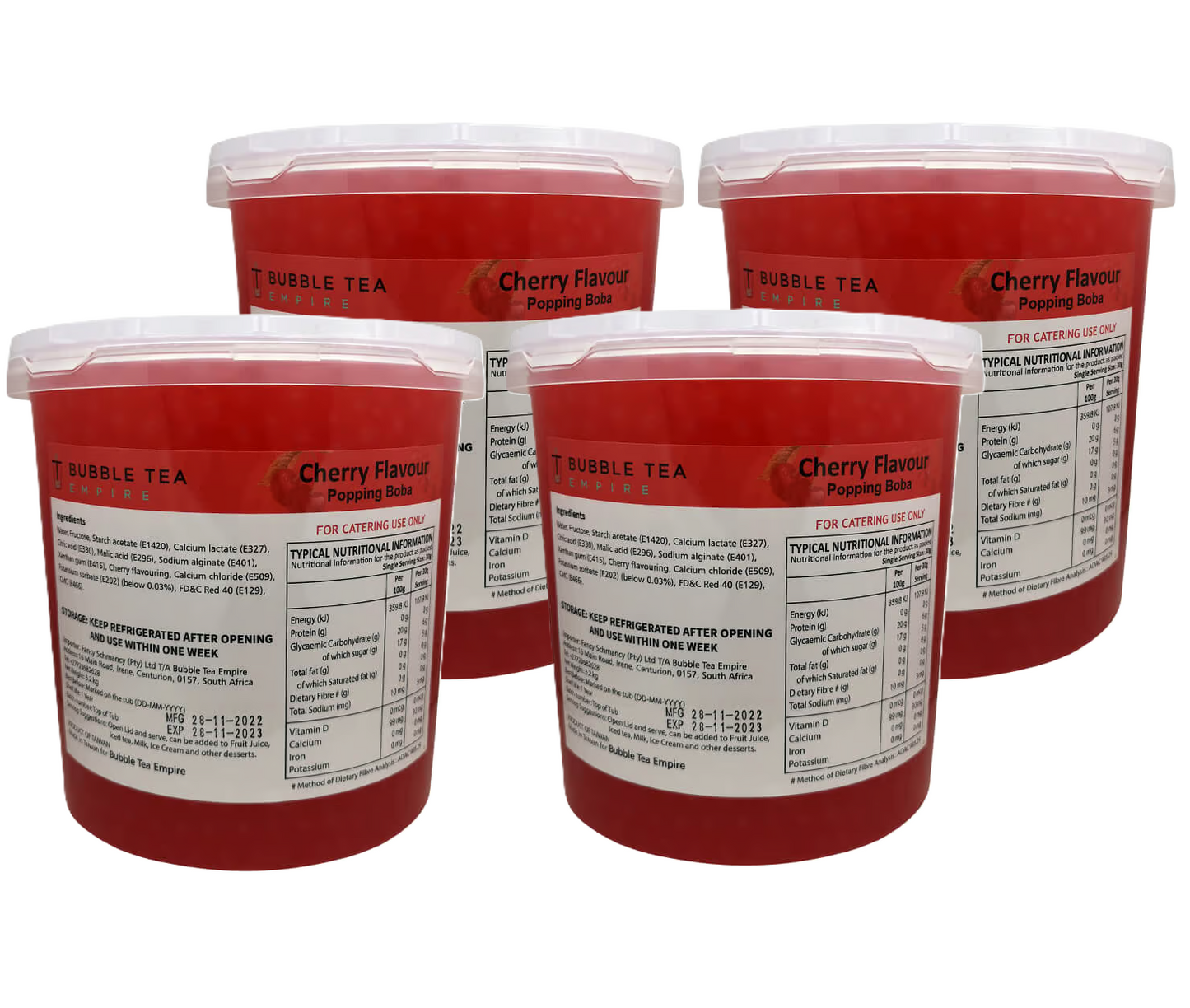 Wholesale Bubble Tea/ Popping Boba Tea - Cherry Flavour