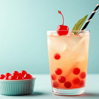 Bubble Tea/ Popping Boba Tea - Cherry Flavour